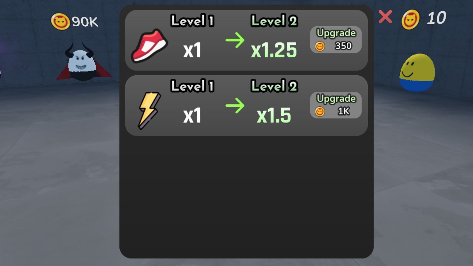 Increase multipliers by utilizing Gold (Image via Roblox)